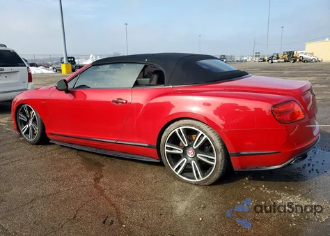 2014 Bentley Continental Gtc V8 z USA, uszkodzony, nr VIN SCBGT3ZA2EC092496